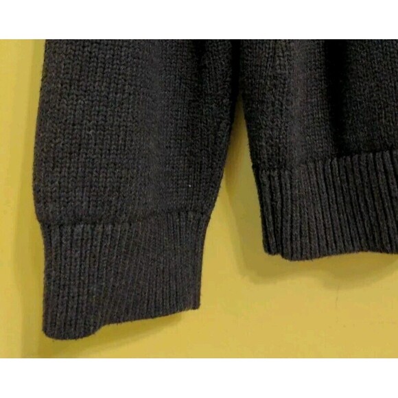 Nice Tommy Bahama Sorrento Beach 1/4 Button Mock Sweater Men's X-Large XL Black - Picture 2 of 9